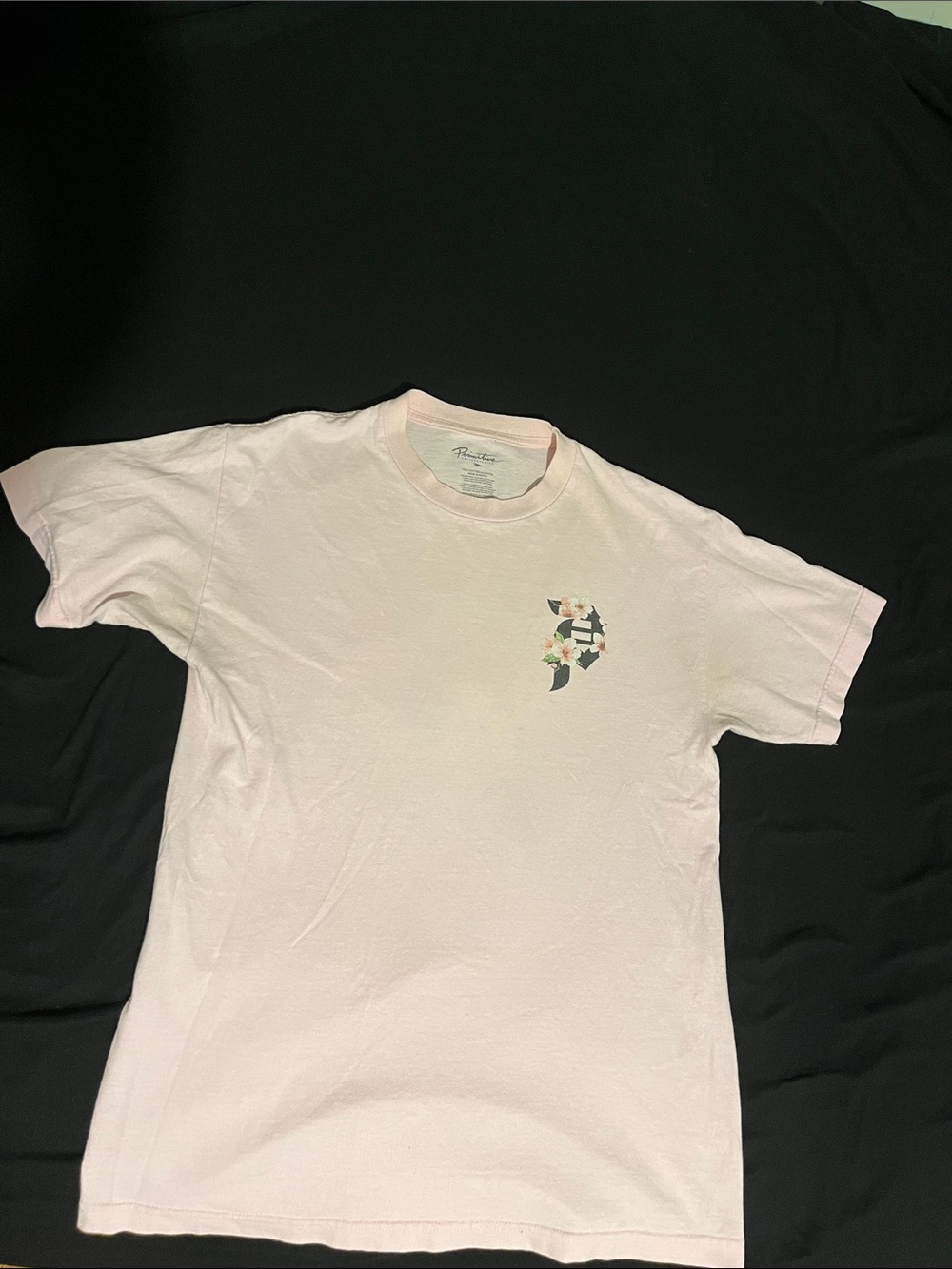 Primitive Pale Pink Short Sleeve Graphic Crew Tee